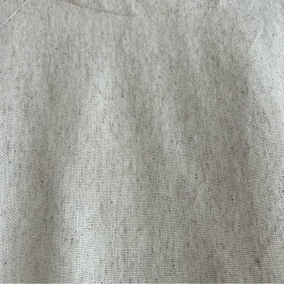 Ann Everett Women's Oversize Top High Low Natural Lagenlook Coastal Linen M ** - Picture 3 of 13